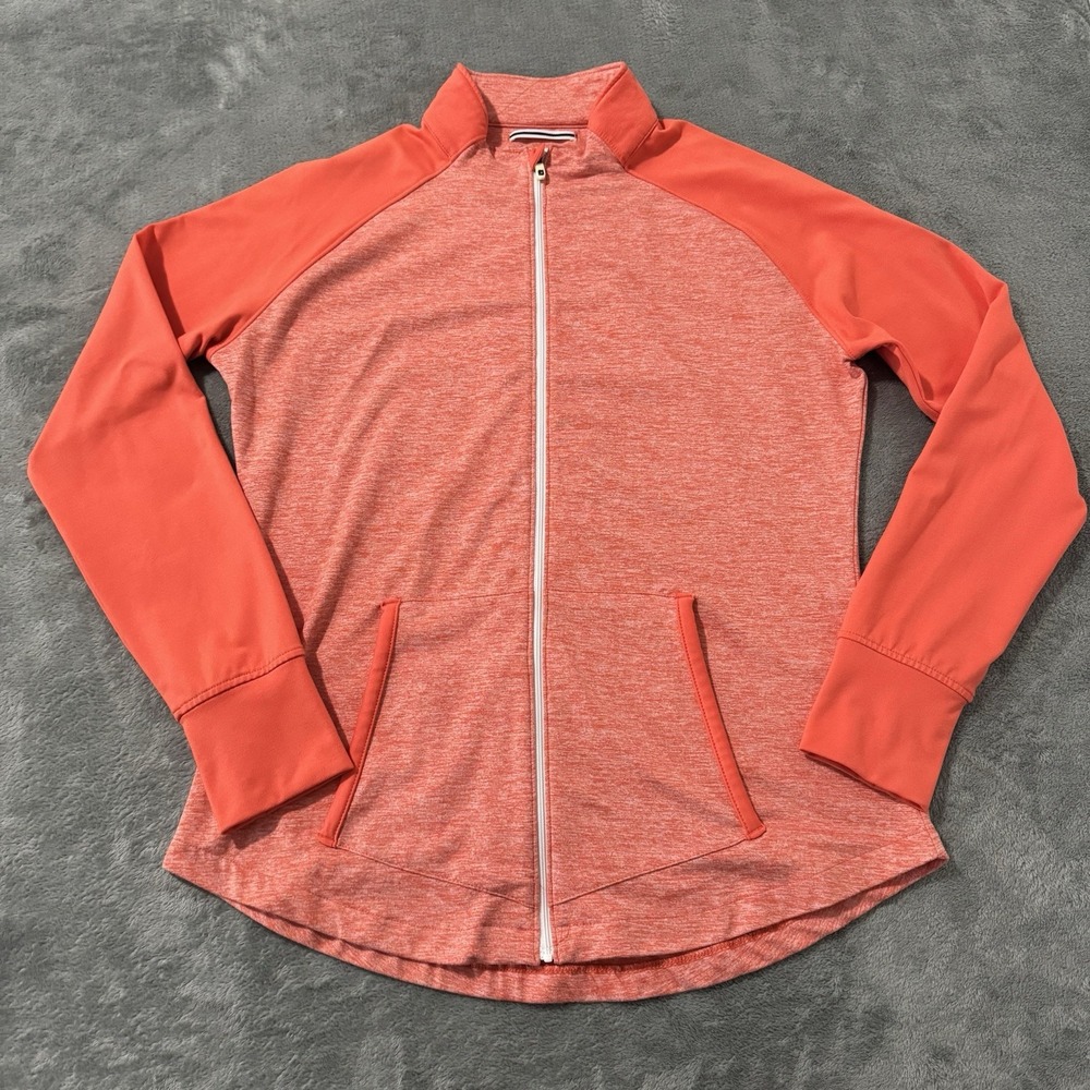 Footjoy Full Zip Golf Light Weight‎ Jacket Orange Salmon Women's Large